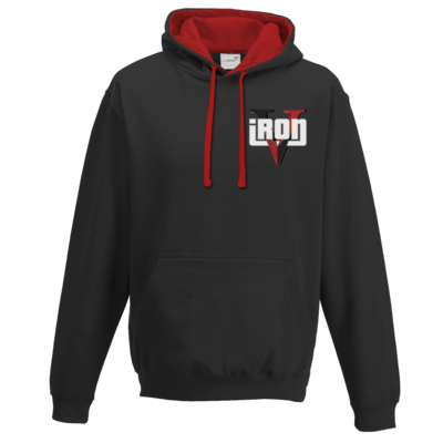 Motiv: Two-Tone Hoodie - IronV_main - bestimme auf Wunsch Details wie Produkt, Grösse, Farbe und Position selbst ! Motiv: Two-Tone Hoodie - IronV_main