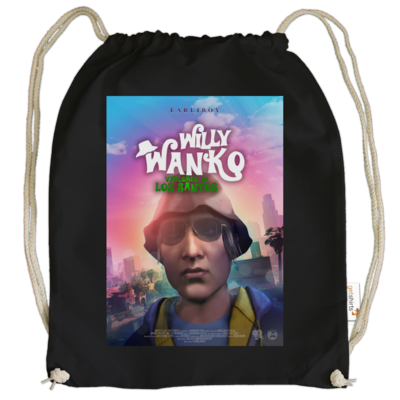 Motiv: Cotton Gymsac - Willy Wanko - bestimme auf Wunsch Details wie Produkt, Grösse, Farbe und Position selbst ! Motiv: Cotton Gymsac - Willy Wanko