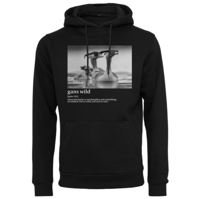 Motiv: Heavy Hoodie - gans wild - bestimme auf Wunsch Details wie Produkt, Grösse, Farbe und Position selbst ! Motiv: Heavy Hoodie - gans wild