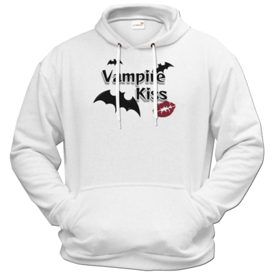 Motiv: Hoodie Premium FAIR WEAR - Vampire Kiss - bestimme auf Wunsch Details wie Produkt, Grösse, Farbe und Position selbst ! Motiv: Hoodie Premium FAIR WEAR - Vampire Kiss