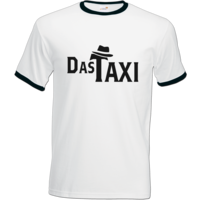 Motiv: T-Shirt Ringer - Das Taxi - bestimme auf Wunsch Details wie Produkt, Grösse, Farbe und Position selbst ! Motiv: T-Shirt Ringer - Das Taxi
