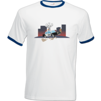Motiv: T-Shirt Ringer - Cop1055 - bestimme auf Wunsch Details wie Produkt, Grösse, Farbe und Position selbst ! Motiv: T-Shirt Ringer - Cop1055