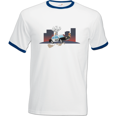 Motiv: T-Shirt Ringer - Cop1055 - bestimme auf Wunsch Details wie Produkt, Grösse, Farbe und Position selbst ! Motiv: T-Shirt Ringer - Cop1055