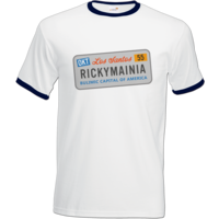 Motiv: T-Shirt Ringer - Rickymainia Kennzeichen - bestimme auf Wunsch Details wie Produkt, Grösse, Farbe und Position selbst ! Motiv: T-Shirt Ringer - Rickymainia Kennzeichen