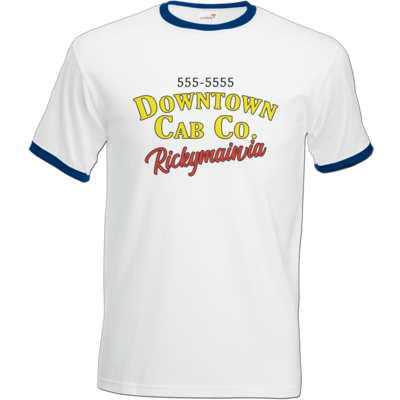 Motiv: T-Shirt Ringer - Downtown Cap - bestimme auf Wunsch Details wie Produkt, Grösse, Farbe und Position selbst ! Motiv: T-Shirt Ringer - Downtown Cap