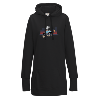 Motiv: Lady Longline Hoodie - Cop1055 - bestimme auf Wunsch Details wie Produkt, Grösse, Farbe und Position selbst ! Motiv: Lady Longline Hoodie - Cop1055