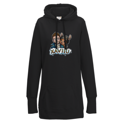 Motiv: Lady Longline Hoodie - bestimme auf Wunsch Details wie Produkt, Grösse, Farbe und Position selbst ! Motiv: Lady Longline Hoodie