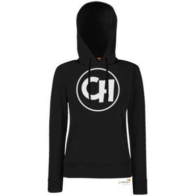 Motiv: Hoodie Damen Classic - Cheetah White Logo - bestimme auf Wunsch Details wie Produkt, Grösse, Farbe und Position selbst ! Motiv: Hoodie Damen Classic - Cheetah White Logo