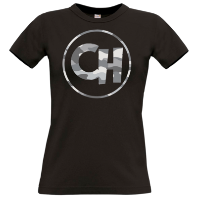 Motiv: T-Shirt Damen Premium FAIR WEAR - Cheetah Camouflage Logo - bestimme auf Wunsch Details wie Produkt, Grösse, Farbe und Position selbst ! Motiv: T-Shirt Damen Premium FAIR WEAR - Cheetah Camouflage Logo