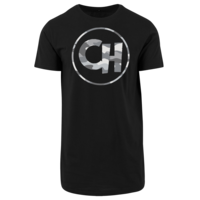 Motiv: Shaped Long Tee - Cheetah Camouflage Logo - bestimme auf Wunsch Details wie Produkt, Grösse, Farbe und Position selbst ! Motiv: Shaped Long Tee - Cheetah Camouflage Logo