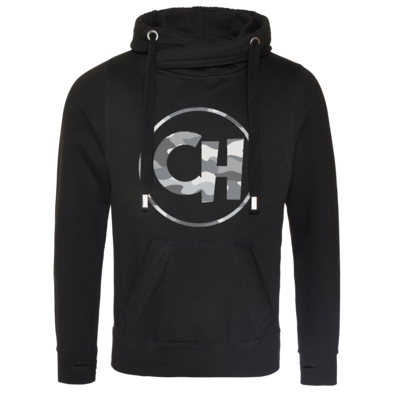 Motiv: Cross Neck Hoodie - Cheetah Camouflage Logo - bestimme auf Wunsch Details wie Produkt, Grösse, Farbe und Position selbst ! Motiv: Cross Neck Hoodie - Cheetah Camouflage Logo
