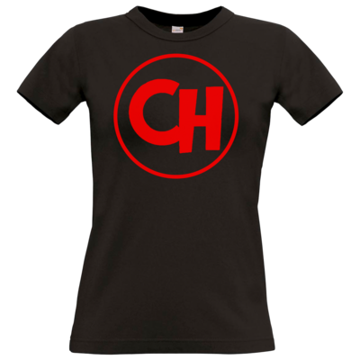 Motiv: T-Shirt Damen Premium FAIR WEAR - Cheetah Red Logo 