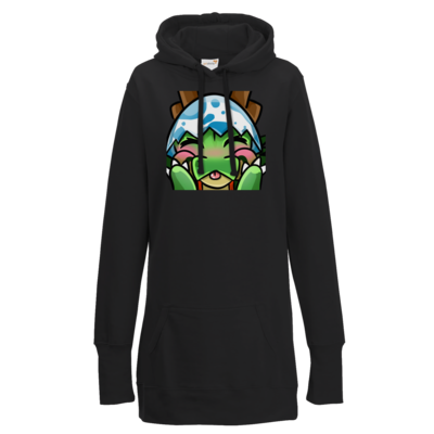 Motiv: Lady Longline Hoodie - bestimme auf Wunsch Details wie Produkt, Grösse, Farbe und Position selbst ! Motiv: Lady Longline Hoodie