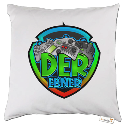 Motiv: Kissen - Der Ebner Logo - bestimme auf Wunsch Details wie Produkt, Grösse, Farbe und Position selbst ! Motiv: Kissen - Der Ebner Logo