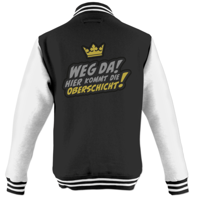 Motiv: College Jacke - Oberschicht - bestimme auf Wunsch Details wie Produkt, Grösse, Farbe und Position selbst ! Motiv: College Jacke - Oberschicht