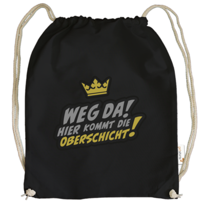 Motiv: Cotton Gymsac - Oberschicht - bestimme auf Wunsch Details wie Produkt, Grösse, Farbe und Position selbst ! Motiv: Cotton Gymsac - Oberschicht