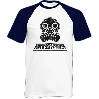 Motiv: Baseball-T FAIR WEAR - PostApo - bestimme auf Wunsch Details wie Produkt, Grösse, Farbe und Position selbst ! Motiv: Baseball-T FAIR WEAR - PostApo