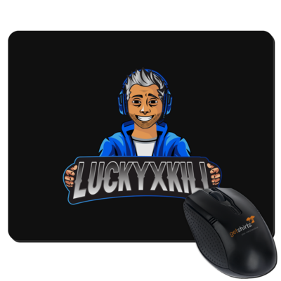 Motiv: Mousepad Textil - LuckyxKill - bestimme auf Wunsch Details wie Produkt, Grösse, Farbe und Position selbst ! Motiv: Mousepad Textil - LuckyxKill