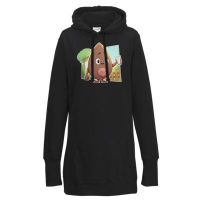 Motiv: Lady Longline Hoodie - Mandelnussmilch - bestimme auf Wunsch Details wie Produkt, Grösse, Farbe und Position selbst ! Motiv: Lady Longline Hoodie - Mandelnussmilch