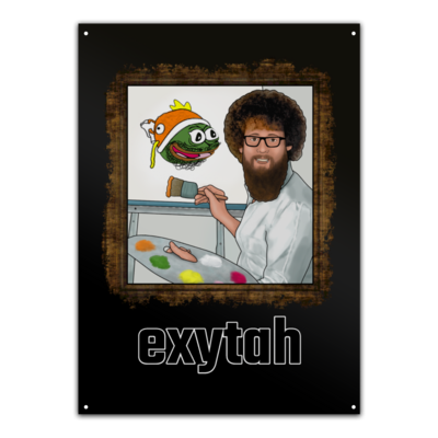 Motiv: Metallschild - exyross_exytah - bestimme auf Wunsch Details wie Produkt, Grösse, Farbe und Position selbst ! Motiv: Metallschild - exyross_exytah