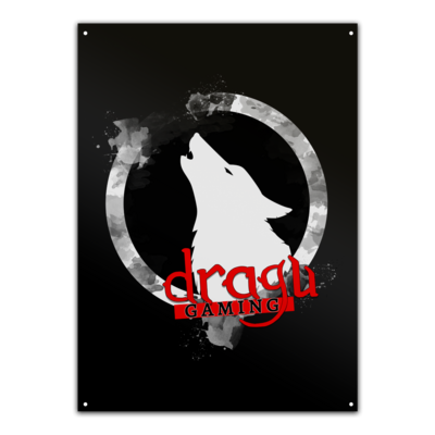 Motiv: Metallschild - DraguGaming Logo - bestimme auf Wunsch Details wie Produkt, Grösse, Farbe und Position selbst ! Motiv: Metallschild - DraguGaming Logo