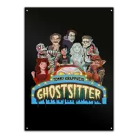 Motiv: Metallschild - Ghostsitter - bestimme auf Wunsch Details wie Produkt, Grösse, Farbe und Position selbst ! Motiv: Metallschild - Ghostsitter
