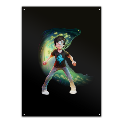 Motiv: Metallschild - Tom - Poltergeist - bestimme auf Wunsch Details wie Produkt, Grösse, Farbe und Position selbst ! Motiv: Metallschild - Tom - Poltergeist