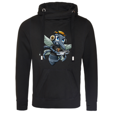 Motiv: Cross Neck Hoodie - Moskito/Logo - bestimme auf Wunsch Details wie Produkt, Grösse, Farbe und Position selbst ! Motiv: Cross Neck Hoodie - Moskito/Logo