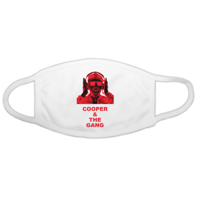 Motiv: Gesichtsmaske - rot
