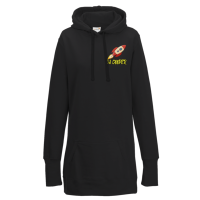 Motiv: Lady Longline Hoodie - Rakete - bestimme auf Wunsch Details wie Produkt, Grösse, Farbe und Position selbst ! Motiv: Lady Longline Hoodie - Rakete