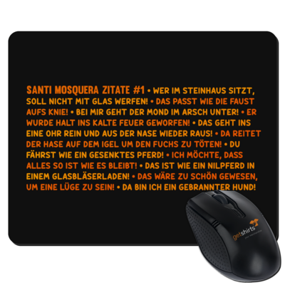 Motiv: Mousepad Textil - Zitate #1 - bestimme auf Wunsch Details wie Produkt, Grösse, Farbe und Position selbst ! Motiv: Mousepad Textil - Zitate #1