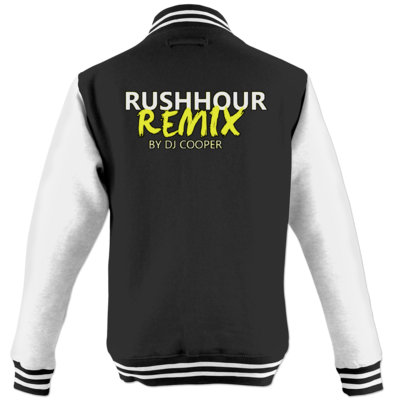 Motiv: College Jacke - RHR gelb - bestimme auf Wunsch Details wie Produkt, Grösse, Farbe und Position selbst ! Motiv: College Jacke - RHR gelb
