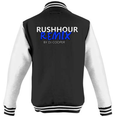Motiv: College Jacke - RHR blau - bestimme auf Wunsch Details wie Produkt, Grösse, Farbe und Position selbst ! Motiv: College Jacke - RHR blau