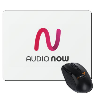 Motiv: Mousepad Textil - Logo_Audio Now - bestimme auf Wunsch Details wie Produkt, Grösse, Farbe und Position selbst ! Motiv: Mousepad Textil - Logo_Audio Now