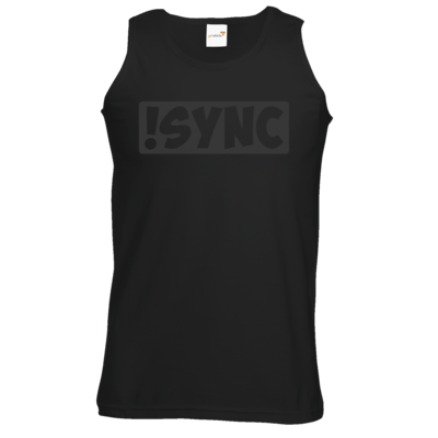 Motiv: Athletic Vest - !sync grey - bestimme auf Wunsch Details wie Produkt, Grösse, Farbe und Position selbst ! Motiv: Athletic Vest - !sync grey