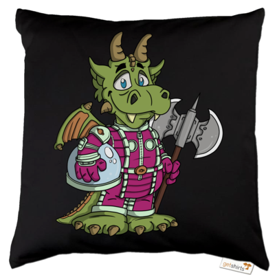 Motiv: Kissen Baumwolle - Space-Dragon - bestimme auf Wunsch Details wie Produkt, Grösse, Farbe und Position selbst ! Motiv: Kissen Baumwolle - Space-Dragon