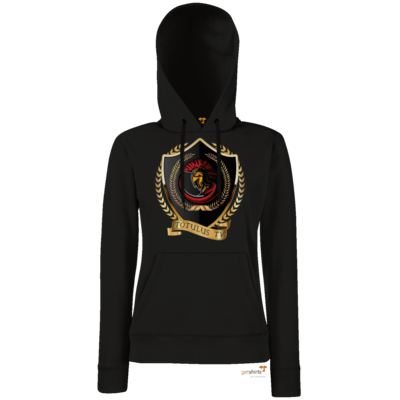 Motiv: Hoodie Damen Classic - Totulus_tv Logo - bestimme auf Wunsch Details wie Produkt, Grösse, Farbe und Position selbst ! Motiv: Hoodie Damen Classic - Totulus_tv Logo