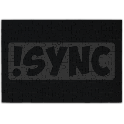 Motiv: Puzzle - !sync grey - bestimme auf Wunsch Details wie Produkt, Grösse, Farbe und Position selbst ! Motiv: Puzzle - !sync grey