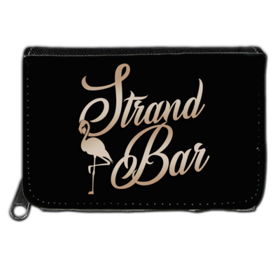 Motiv: Geldboerse - Strandbar - bestimme auf Wunsch Details wie Produkt, Grösse, Farbe und Position selbst ! Motiv: Geldboerse - Strandbar