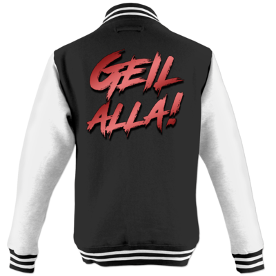 Motiv: College Jacke - GeilALLA - bestimme auf Wunsch Details wie Produkt, Grösse, Farbe und Position selbst ! Motiv: College Jacke - GeilALLA