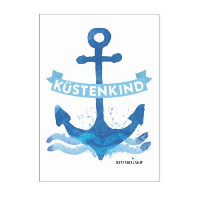 Motiv: Poster A1 - Anker Kuestenkind - bestimme auf Wunsch Details wie Produkt, Grösse, Farbe und Position selbst ! Motiv: Poster A1 - Anker Kuestenkind