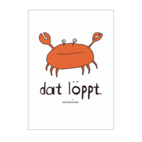Motiv: Poster A1 - dat löppt. orange - bestimme auf Wunsch Details wie Produkt, Grösse, Farbe und Position selbst ! Motiv: Poster A1 - dat löppt. orange