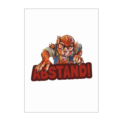 Motiv: Poster A1 - Welf - Abstand - bestimme auf Wunsch Details wie Produkt, Grösse, Farbe und Position selbst ! Motiv: Poster A1 - Welf - Abstand