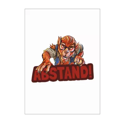 Motiv: Poster A1 - Welf - Abstand - bestimme auf Wunsch Details wie Produkt, Grösse, Farbe und Position selbst ! Motiv: Poster A1 - Welf - Abstand