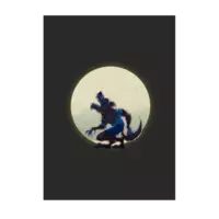 Motiv: Poster A1 - Welf - Vollmond - bestimme auf Wunsch Details wie Produkt, Grösse, Farbe und Position selbst ! Motiv: Poster A1 - Welf - Vollmond