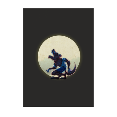 Motiv: Poster A1 - Welf - Vollmond - bestimme auf Wunsch Details wie Produkt, Grösse, Farbe und Position selbst ! Motiv: Poster A1 - Welf - Vollmond
