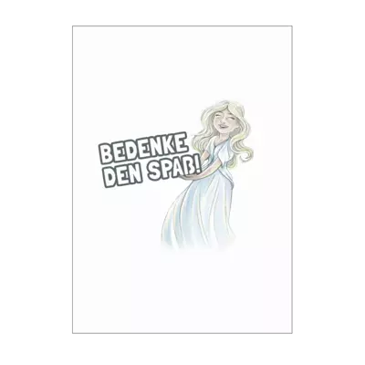 Motiv: Poster A1 - Mimi - Bedenke den Spaß - bestimme auf Wunsch Details wie Produkt, Grösse, Farbe und Position selbst ! Motiv: Poster A1 - Mimi - Bedenke den Spaß