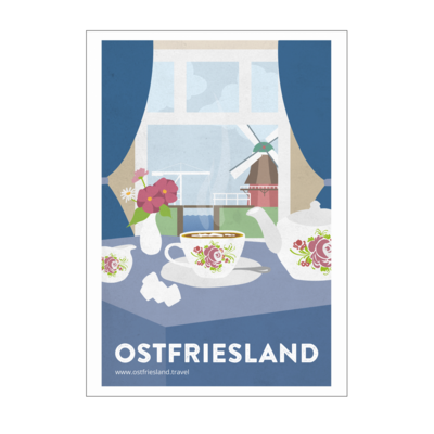 Motiv: Poster A1 - Vintage Tee Mühle - bestimme auf Wunsch Details wie Produkt, Grösse, Farbe und Position selbst ! Motiv: Poster A1 - Vintage Tee Mühle
