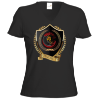 Motiv: T-Shirt Damen V-Neck Classic - Totulus_tv Logo 