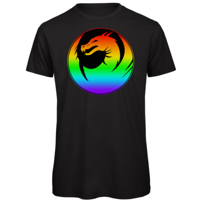 Motiv: Organic T-Shirt - Drabu Rainbow Logo - bestimme auf Wunsch Details wie Produkt, Grösse, Farbe und Position selbst ! Motiv: Organic T-Shirt - Drabu Rainbow Logo